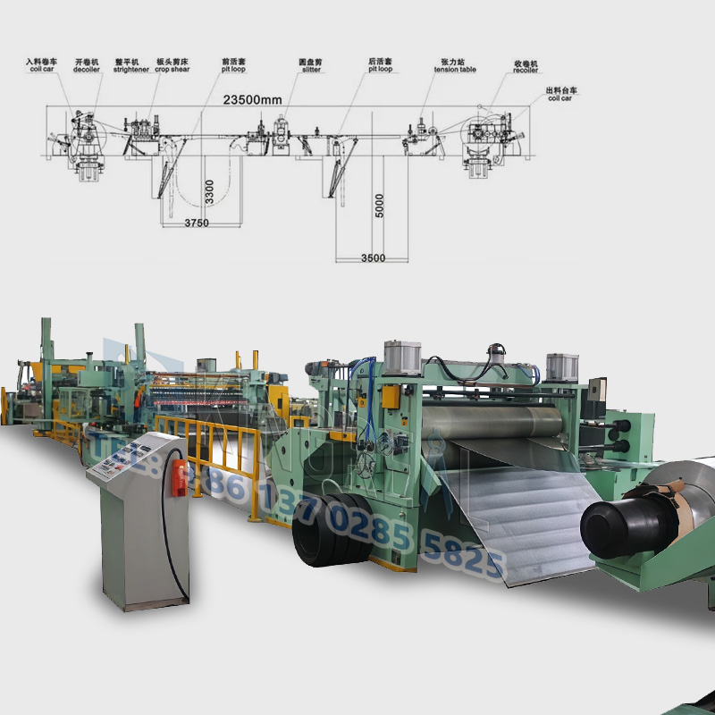 Meaisín Slitting Coil Cruach Ardluais